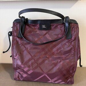Authentic Burberry  Nylon/Leather Buckleigh Tote